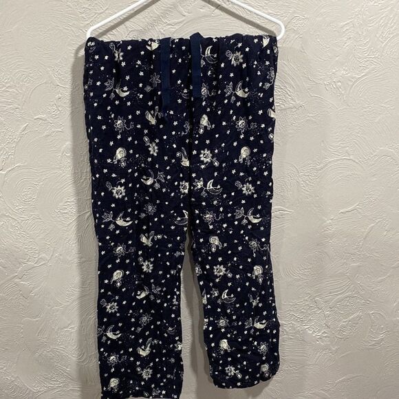 Vera Bradley Night Sky Flannel PJ Lounge Bottoms Size Small - Picture 2 of 5